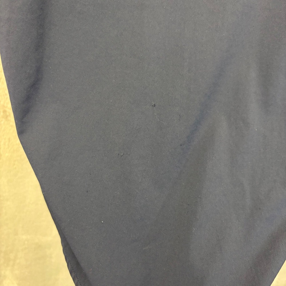 Poncho Del Mar Pearl Snap Western Shirt Mens Medium M Navy Blue Short Sleeve - Picture 8 of 13